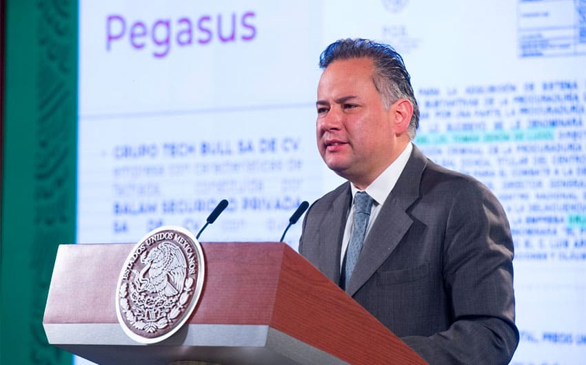 Financial investigator Santiago Nieto outlines details of the Pegasus spyware investigation.