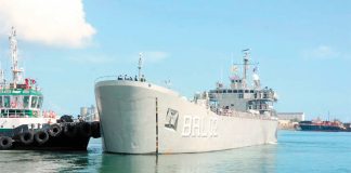 One of three Mexican ships that left for Cuba this week.