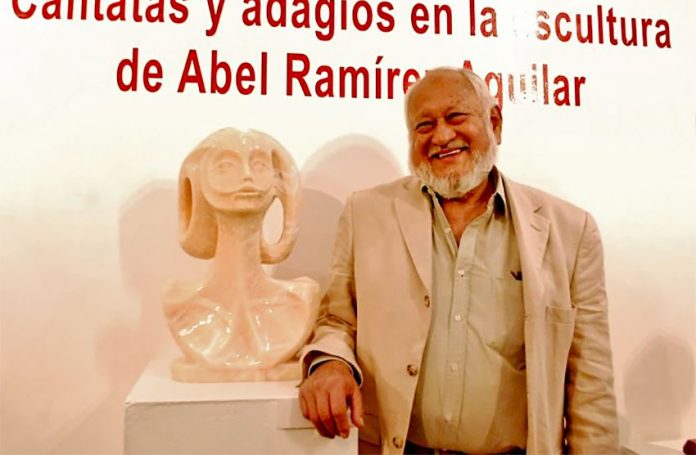 Ramírez at an exhibition of his work in 2019.