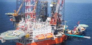 The Sandunga platform in the Bay of Campeche.