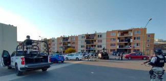 Crime scene last Friday in Tijuana