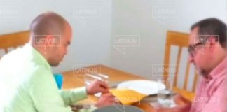 A frame from the latest video showing one of the president's brothers receiving cash from a former official.