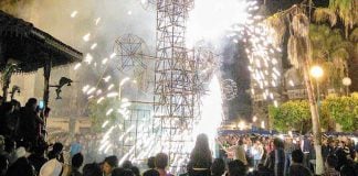 Feast Day of San Blas' fireworks display, Nayarit