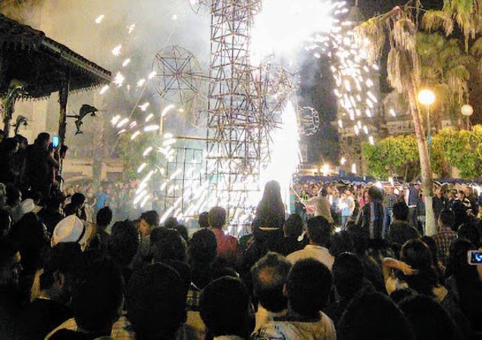 Feast Day of San Blas' fireworks display, Nayarit