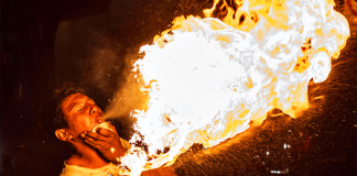 Mazatlan fire performer