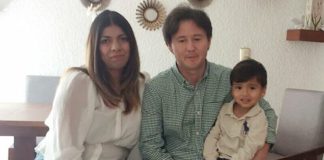 Khalil Bakhtiyari and Fernanda Olivares with their son Alexander