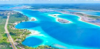 Lake Bacalar in southern Quintana Roo.