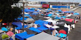 The Chaparral camp in Tijuana.