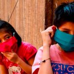 children with face masks