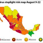 The new stoplight risk map which takes effect Monday.