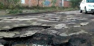Potholes in Mexico City