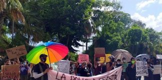 Yucatán residents protest the rape and murder of José Eduardo Ravelo in Mérida.