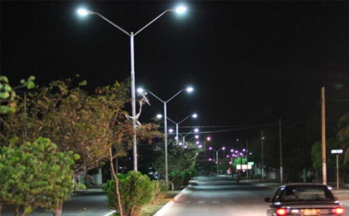 New streetlights were installed in Mérida in 2011