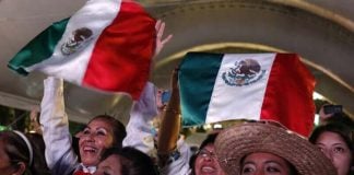 Mexicans celebrate the Cry of Dolores in Puebla