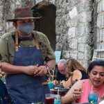 Chef Enrique Ortiz at Farm to Table event in Campeche city