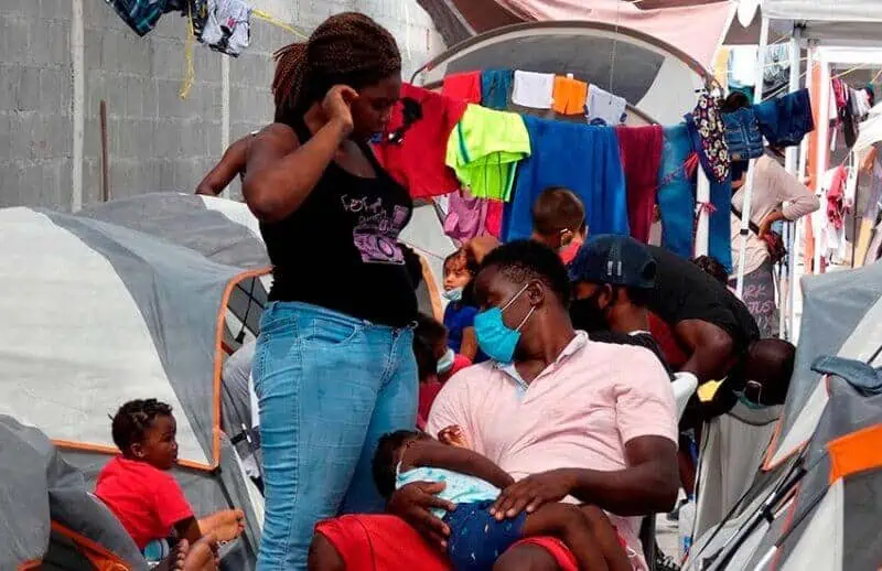 Haitian migrants in Reynosa