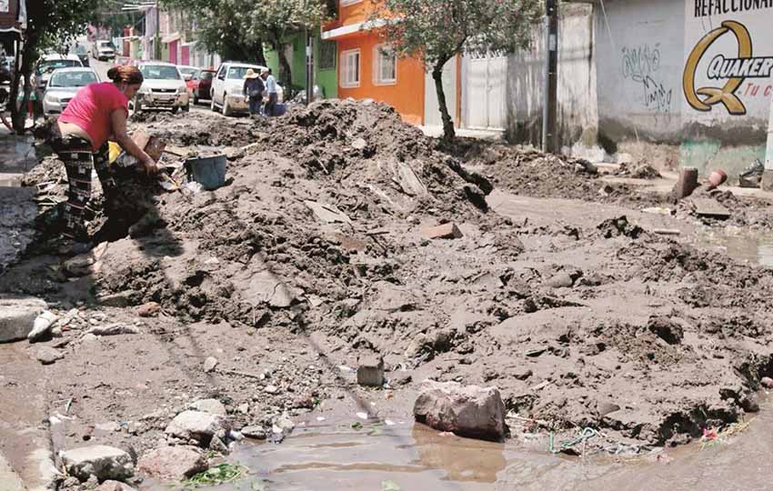 Flooded Ecatepec neighborhood