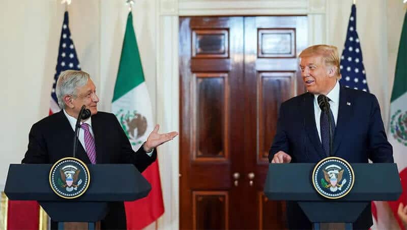 AMLO covers his "surprising relationship" with former US president Donald Trump in the book's second chapter.