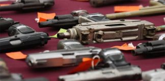 A government study published last year said that some 2.5 million illicit weapons have crossed the border into Mexico over the past decade.