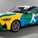 The 2 Series BMW painted by the artist Bosco.