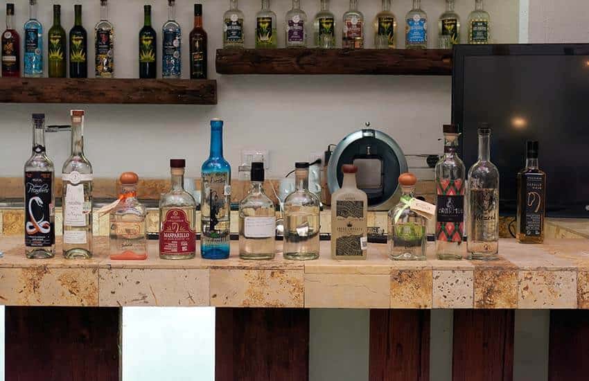 mezcal bottles