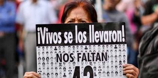 Ayotzinapa protestor