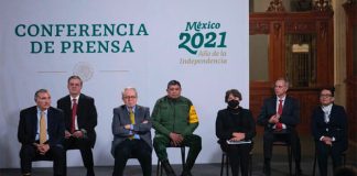 The cast for Tuesday's mañanera.