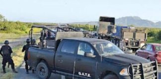 Scene of Thursday's attack against police.