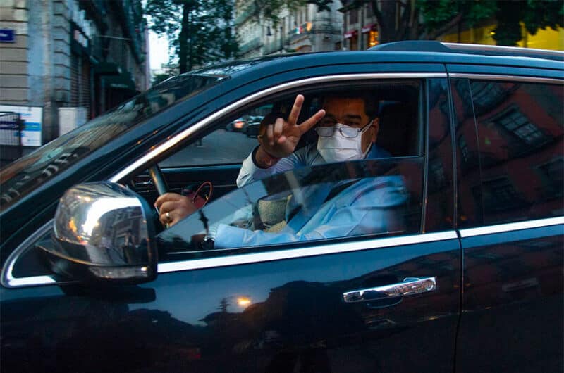 Venezuelan President Nicolás Maduro arrives at the CELAC conference in Mexico City