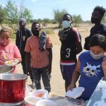feeding Haitian migrants in Ciudad Acuña