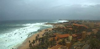 Threatening skies in Cabo San Lucas late Thursday afternoon.