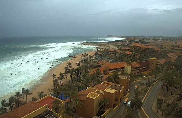 Threatening skies in Cabo San Lucas late Thursday afternoon.