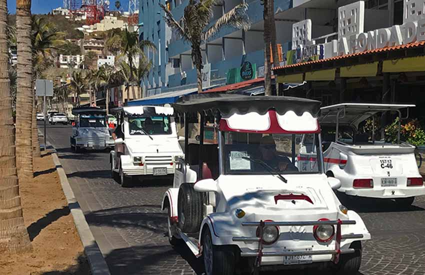 golf-cart taxis in Mazatlan