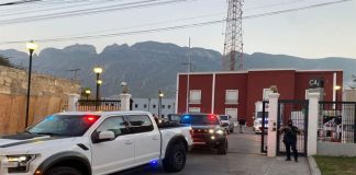 Part of the operation to arrest seven municipal police officers from San Pedro Garza García.