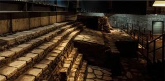 The Temple of Ehécatl, part of the new exhibition in Mexico City.
