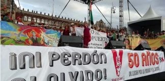 Commemoration of 50th anniversary of Tlatelolco Massacre