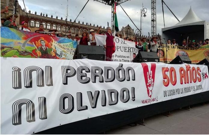 Commemoration of 50th anniversary of Tlatelolco Massacre