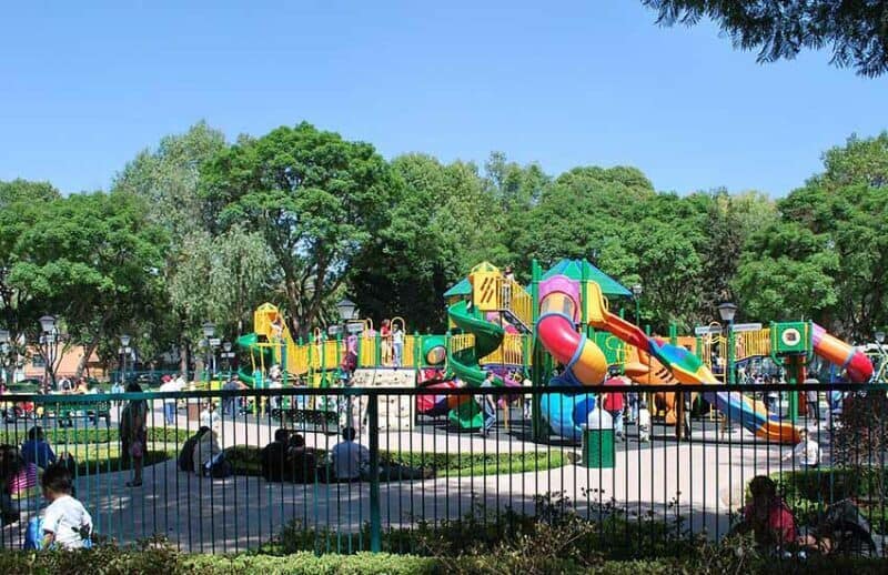 Los Venados playground Benito Juarez, Mexico City