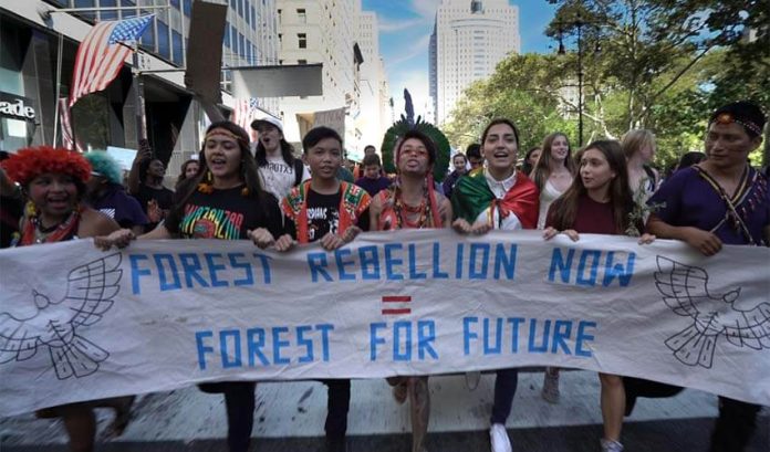 Guardians of the Forest march in New York City 2019