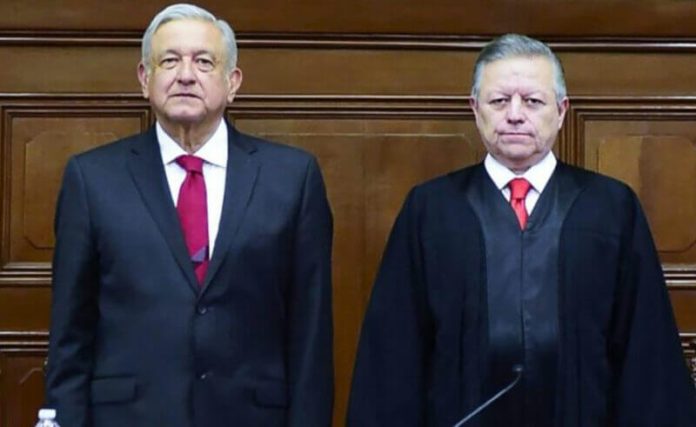 Considered allies, President López Obrador and Chief Justice Zaldívar