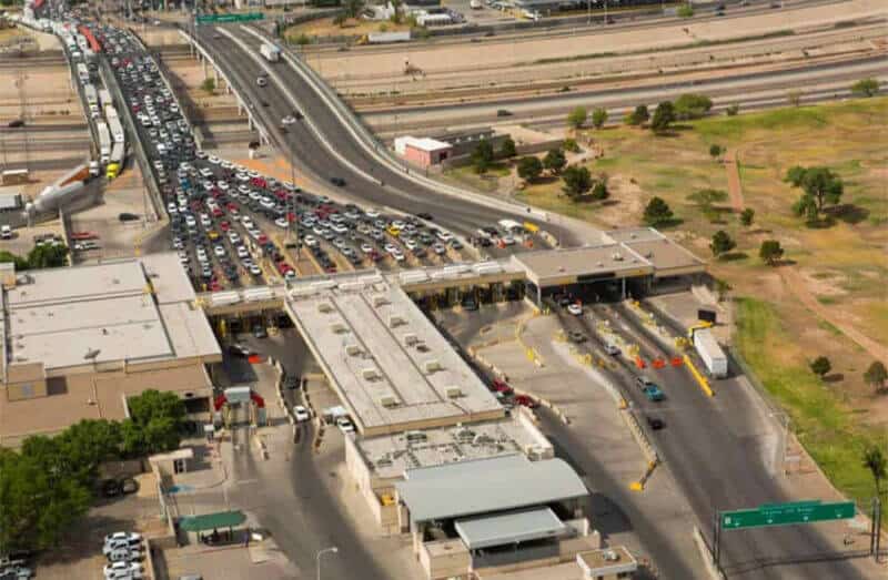 Many 'chocolate cars' are illegally brought into the country at border crossings like this on in Ciudad Juárez.