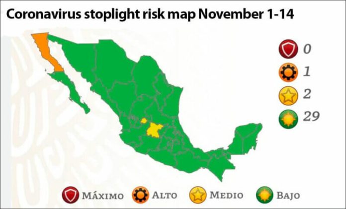 national coronavirus stoplight map.