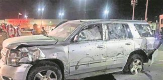 The vehicle in which cartel boss El Tigre was traveling