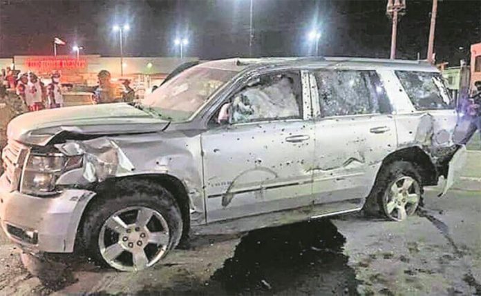 The vehicle in which cartel boss El Tigre was traveling