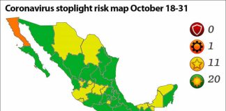 The new coronavirus map takes effect on Monday.