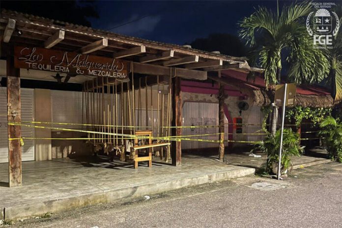 Two women dining at La Malquerida restaurant in Tulum were killed on Wednesday.