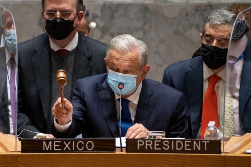 President Lopez Obrador at UN Security Council