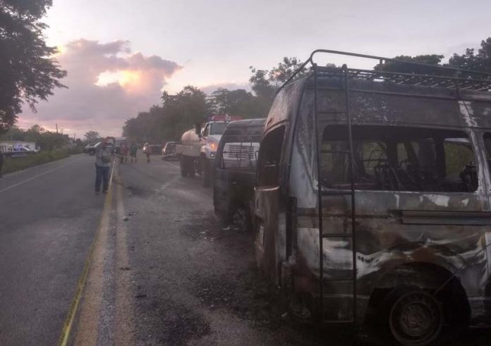 crash on Palenque-Playas de Catazajá highway, Chiapas