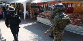 military patrolling in Chilpancingo