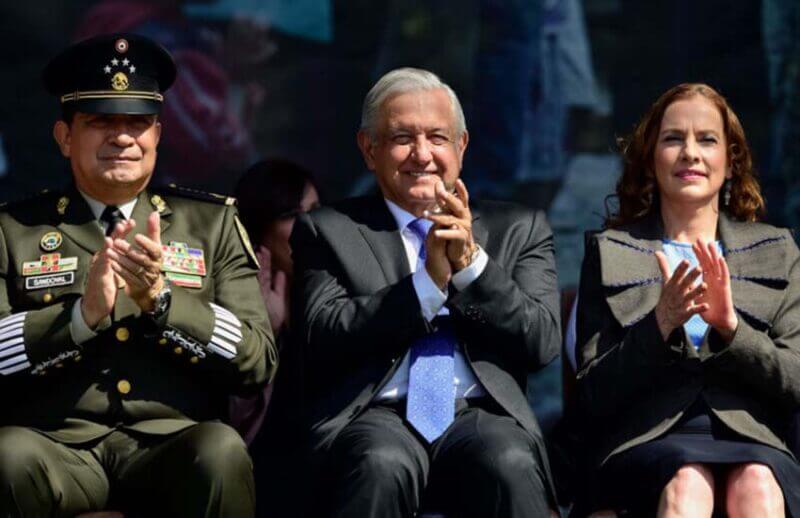 AMLO at National Day of the Military ceremonies